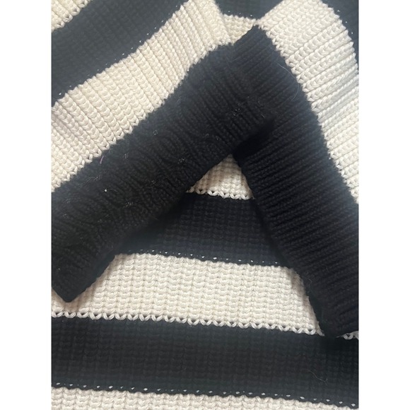 Anthropologie Who Wear What When Where Striped Crew Pullover Knit Sweater M FLAW - Picture 5 of 8